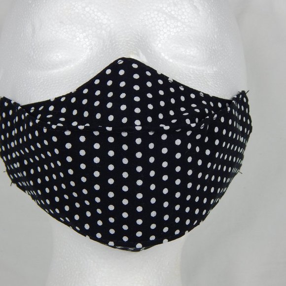 Beautiful Handmade Face Mask Girls 5-10yo. polka - Picture 3 of 4